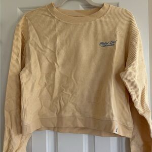 Yellow Ribbed Top with Hotel Del Coronado Logo Women’s Size S